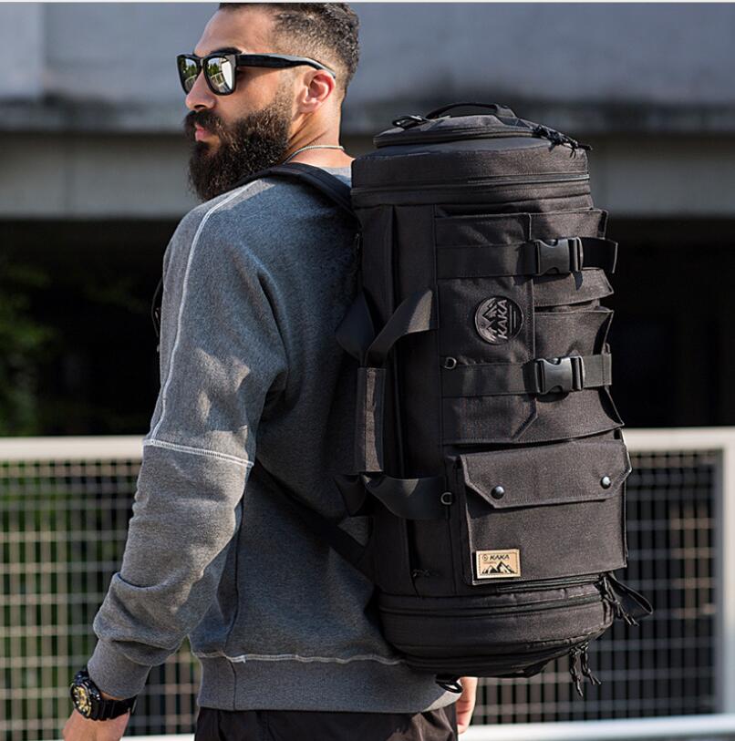Streetwear Brand Backpack - KAKA 남성용 여행 백팩, 옥스포드 여행
