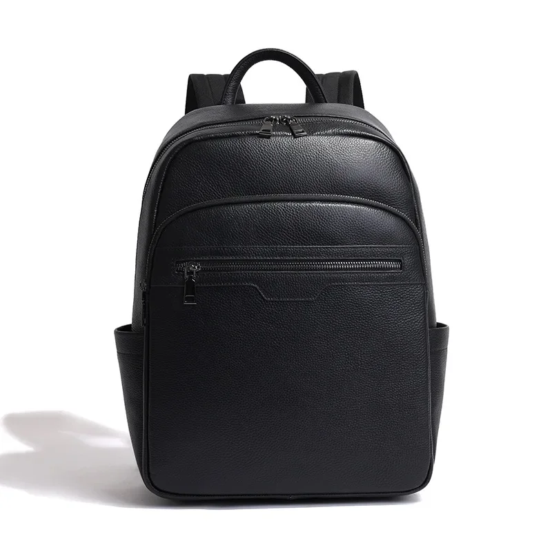Streetwear Brand Backpack - 남성용 천연 소가죽 배낭, 대용량 쇼울백,
