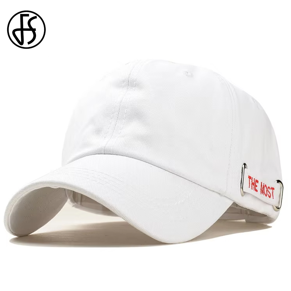 Cap Streetwear Brand - FS 블랙 화이트 코튼 streetwear 야구