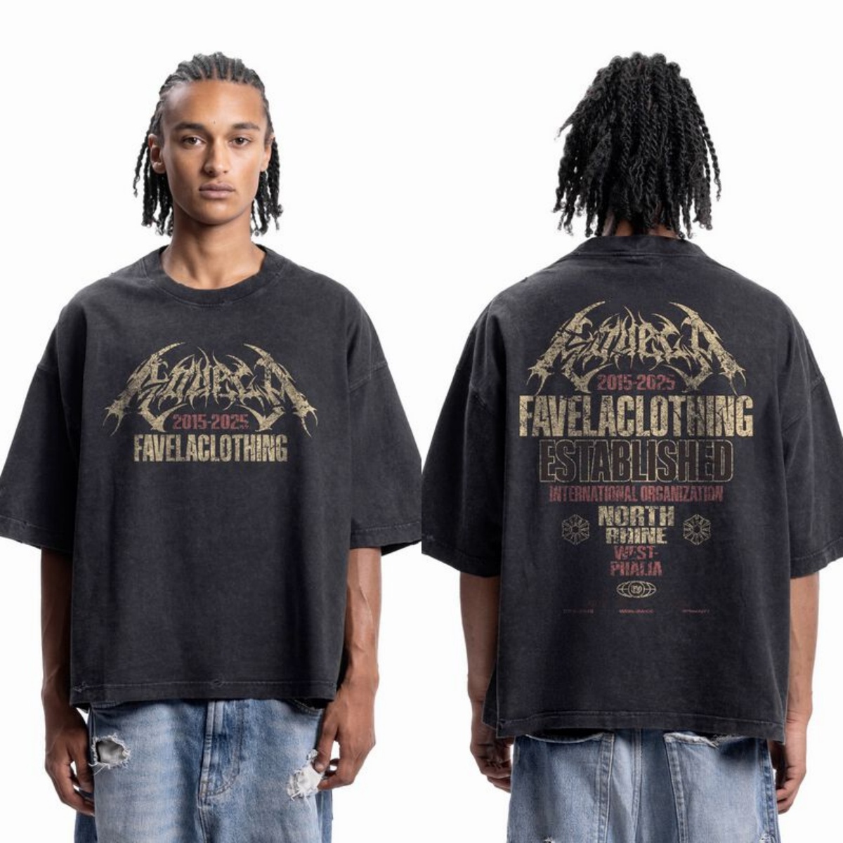 컬트 메탈 폰트 스트리트 트렌디 브랜드 티셔츠 코튼 그 - Streetwear Brand Fonts 리뷰 및 가격