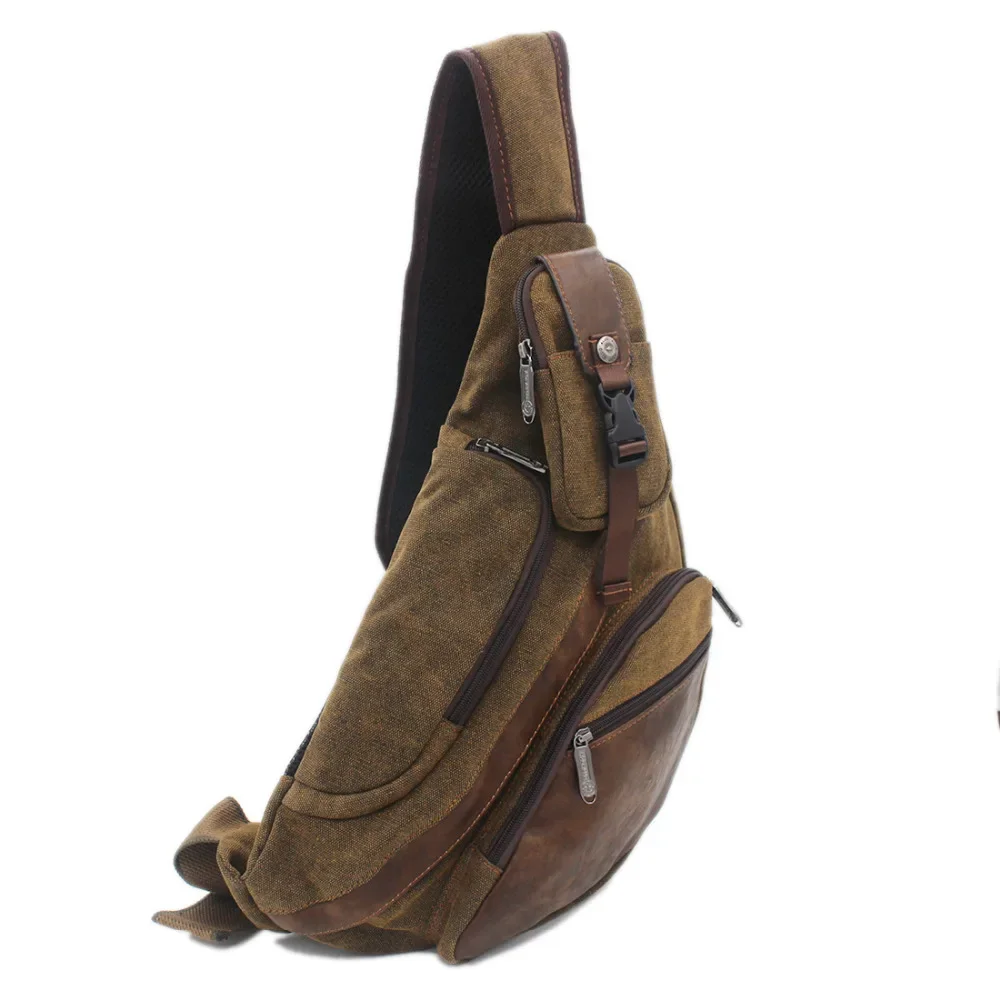 고품질 남성 캔버스 슬링 가슴 데이 팟 배낭 여행 고용 - Streetwear Brand Backpack 리뷰 및 가격