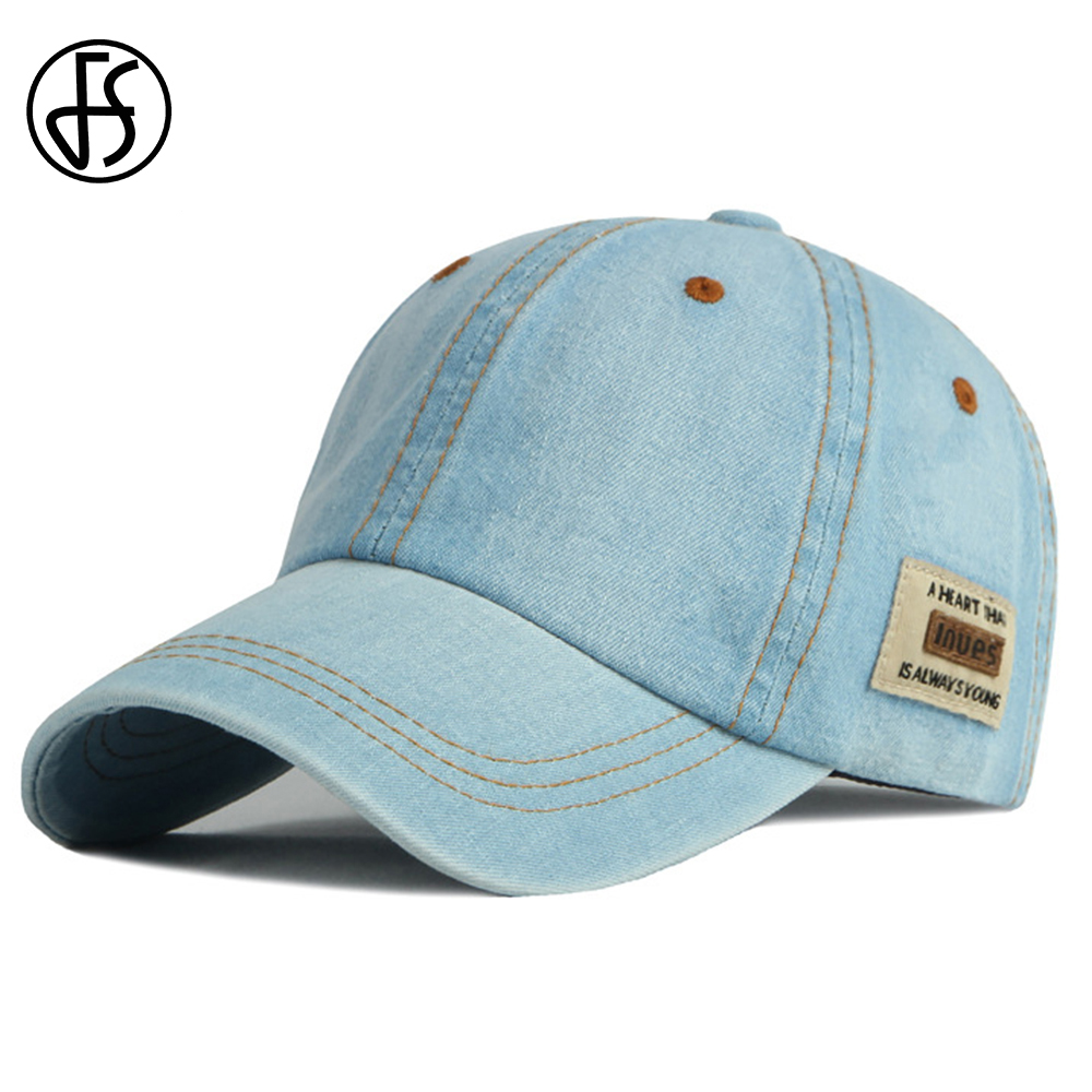 FS 브랜드 블루 데님 모자 남성용 여름 야구 모자 명 - Cap Streetwear Brand 리뷰 및 가격