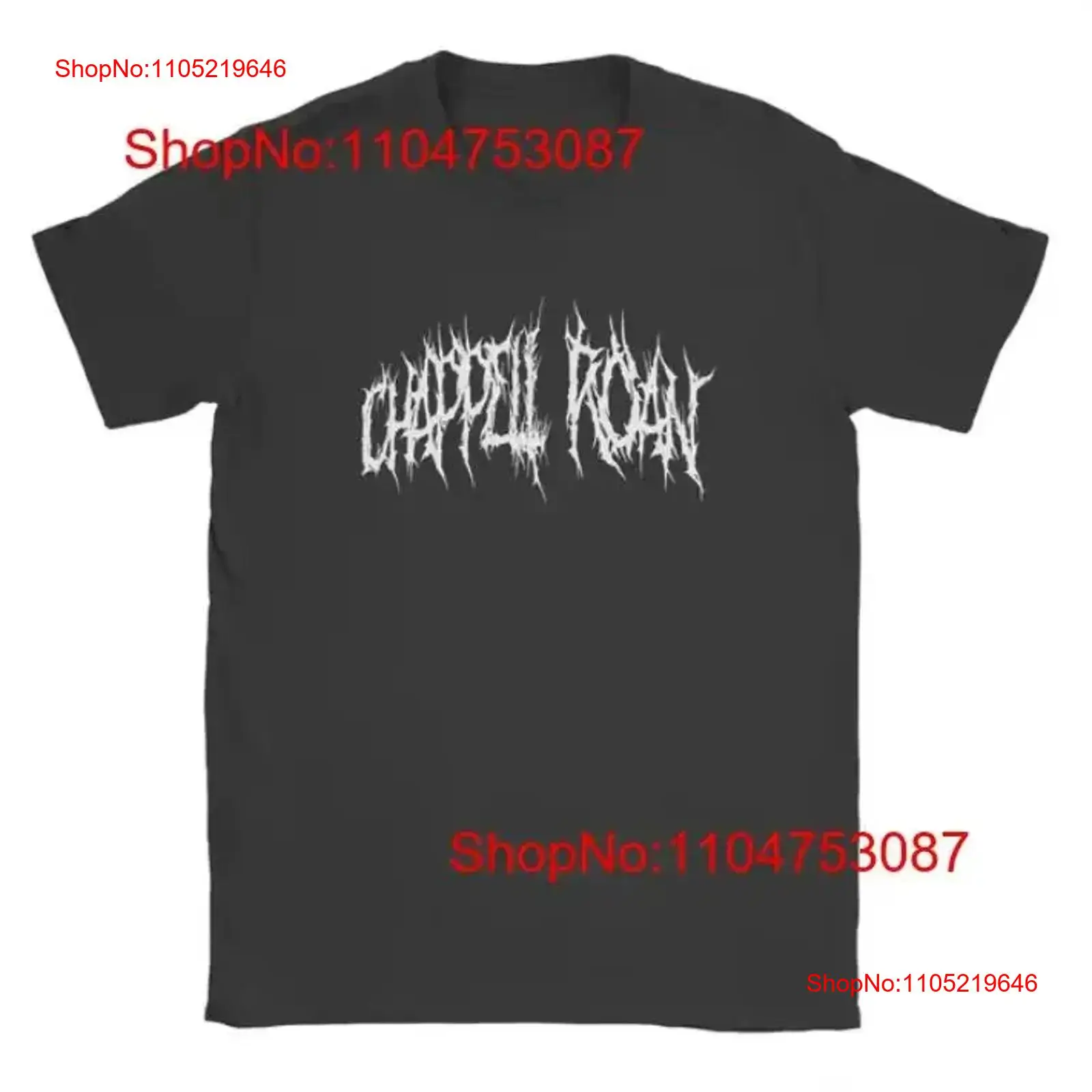 브랜드 뉴 챕펠 로안 싱어 이모 고스 폰트 블랙 티셔츠 - Streetwear Brand Fonts 리뷰 및 가격
