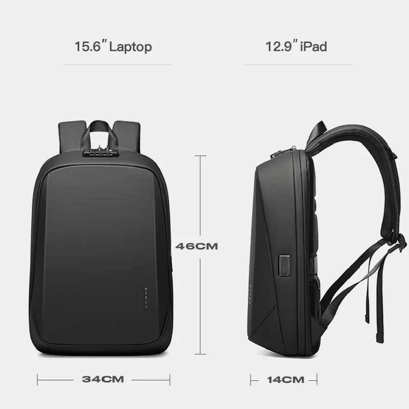 BANGE 남성용 배낭 브랜드 노트북 배낭 도난 방지  - Streetwear Brand Backpack 리뷰 및 가격