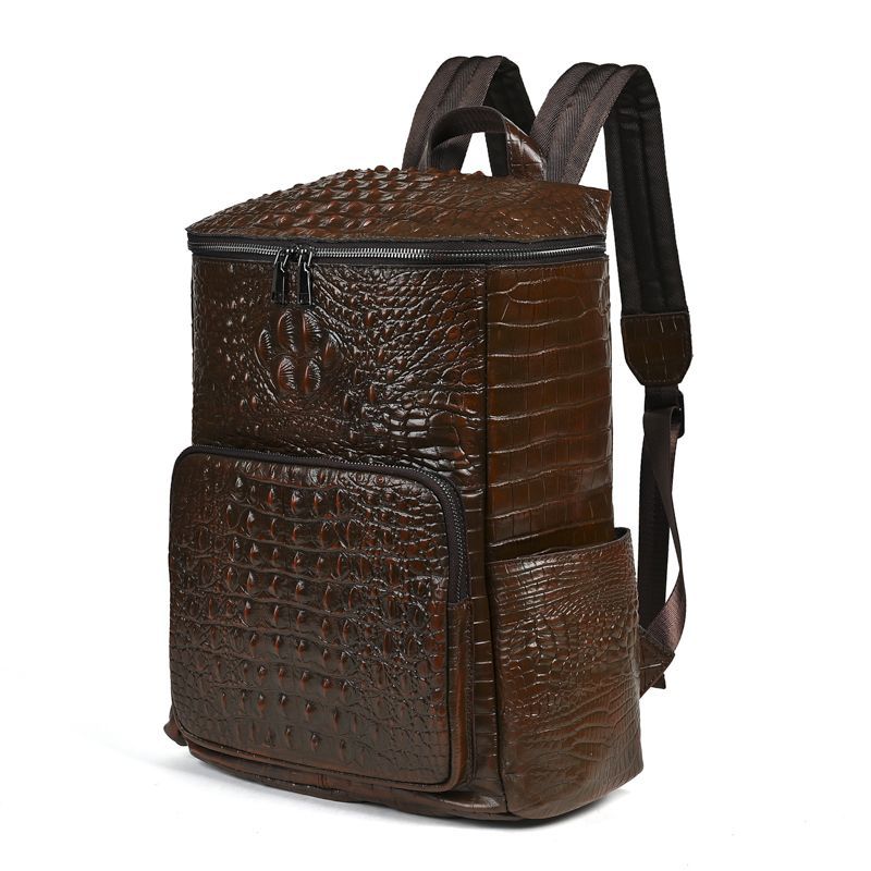 새로운 빈티지 암소 정품 가죽 남성 배낭 진짜 천연 가 - Streetwear Brand Backpack 리뷰 및 가격